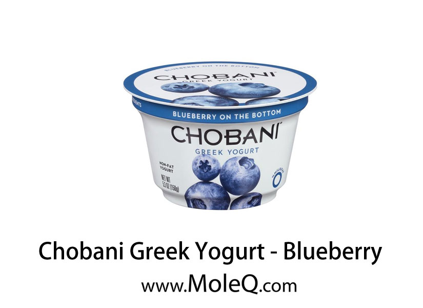 Chobani Greek Yogurt Blueberry Moleq Inc Food Information 8406